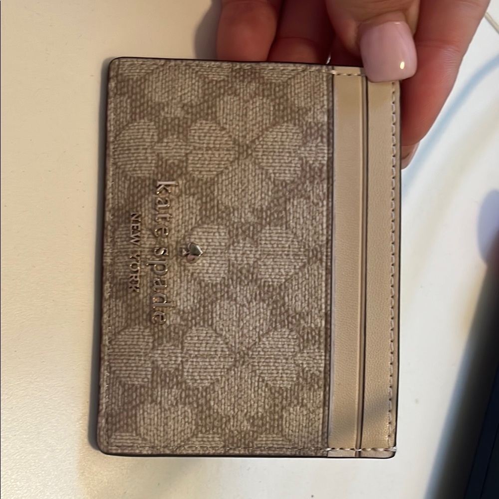 Kate Spade Beige Card Holder